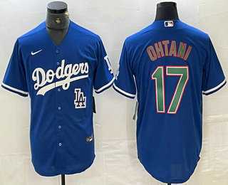 Men's Los Angeles Dodgers #17 Shohei Ohtani Blue Green Stitched Cool Base Nike Jersey,We sell and wholesale Men's Los Angeles Dodgers #17 Shohei Ohtani Blue Green Stitched Cool Base Nike Jersey on line form chian!